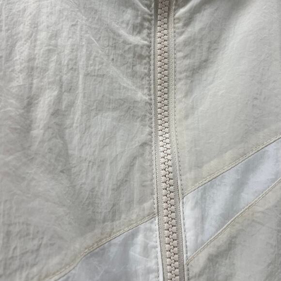 NWT Nike Swoosh Women's Cream Windbreaker Oversized Baggy Sport Jacket XL 1X 2XL - Picture 10 of 10